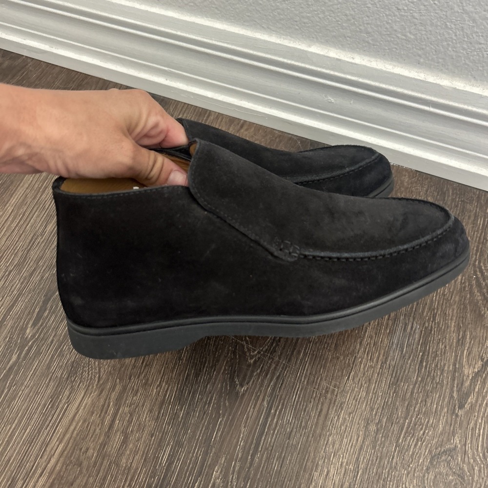 Aurelien Loafer Shoes Mens EU 39/US 6 Black Suede Shoes City Loafer NEW $540 - Picture 13 of 13